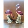 Image 5 : Vintage Mid Century Flamingo Figurines,  Accent Vases, & Vintage Porcelain Floral Trinkets