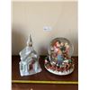 Image 2 : Party Lite "The Church"& Vintage Christmas Musical Snow Globe
