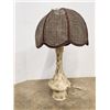 Image 2 : *Table Lamp-plaster, base has chip-28" tall, shade 17" diameter-works