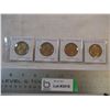 Image 1 : (4) 2010 Sask Roughriders Loonies Uncirculated