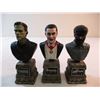 Image 2 : (3) The Legacy Collection Poly stone Bust Figures-Frankenstein, Dracula, Wolfman