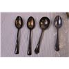 Image 2 : (4) Spoons and (3) Serving Spoons (Some Marked Silver Plated)