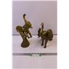 Image 1 : (2) Vintage Brass Elephants