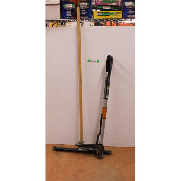 *Extendable Stand up Weeder + Floor Squeegee