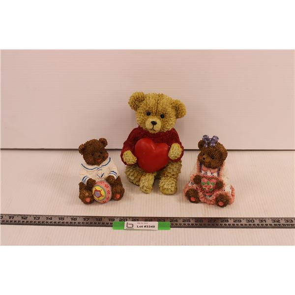 (3) Teddy Bear Piggy Banks