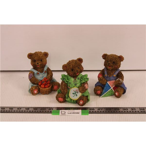 (3) Teddy Bear Piggy Banks