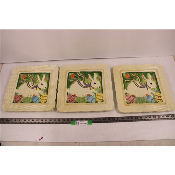 (3) Easter Serving Trays