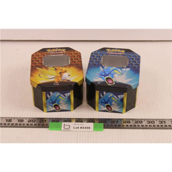 (2) Pokémon Trading Card Tins