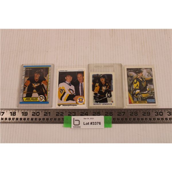 (4) 80's-90's OPC Upper Deck Hockey Cards (Any Autographs Can't be Authenticated)