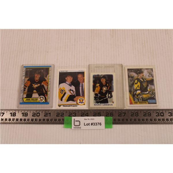 (4) 80's-90's OPC Upper Deck Hockey Cards (Any Autographs Can't be Authenticated)