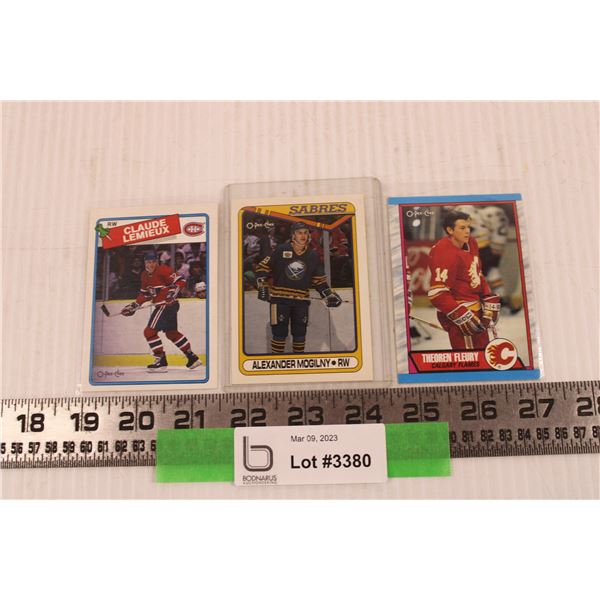 (3) OPC Hockey Trading Cards (88, 89 & 90)