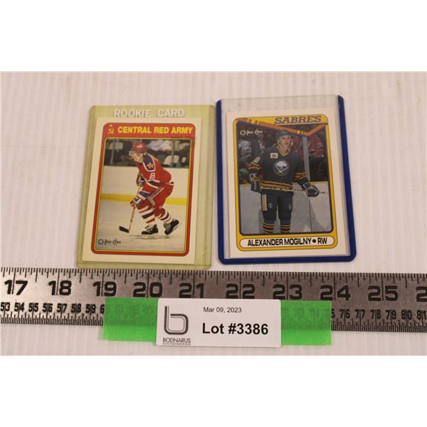 (2) 1990 OPC Hockey Cards