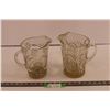 Image 1 : (2) Heavy Glass Pitchers
