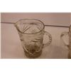 Image 5 : (2) Heavy Glass Pitchers