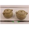 Image 1 : (2) 2X the Bid Price Medalta Bean Pots