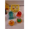 Image 2 : Assorted Vintage Fisher Price Toys and Furniture (General Wear and Tear, One Chair is Missing a Leg)