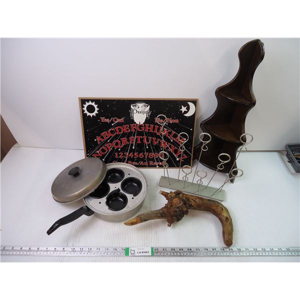 Ouija Board, Shelf, Egg Poacher, Ornaments