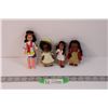 Image 1 : Lot of 4 Indigenous Dolls (Second From Right Has Broken Legs)