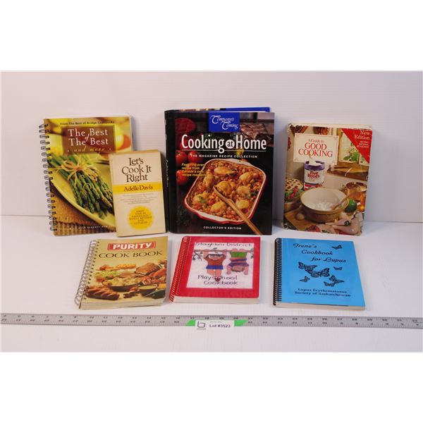 Lot of 6 Assorted Cook Books (Good Cooking has Wear to the Spine and a Damaged Front Cover, Wear and