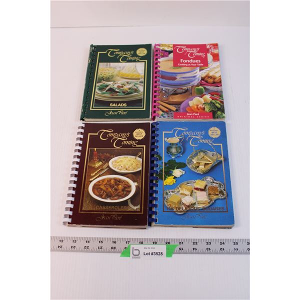 (4) Lot of Assorted Company's Coming Cook Books (General Wear and Tear)