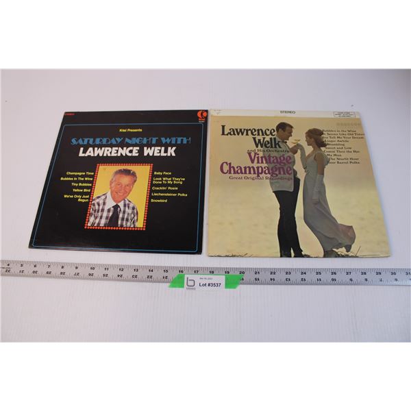 (2) Vintage Lawrence Welk Records (Record on Left has Scratches)