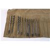 Image 2 : Canvas Bag of Assorted Brace Wood Drill Bits (Bag has Wear and Tear)