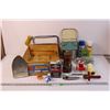 Image 1 : Wooden Box of Misc. Items (Rusting on Several Items)