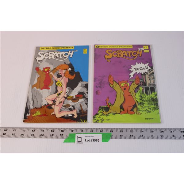 (2) Outside Comics Present Scratch (Both in Sealed Plastic Wraps)