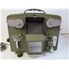 Image 4 : Wooden Apple Crate - Rain Coveralls - (2) Spice Shelves - Kalart Projector (cover broken - working)