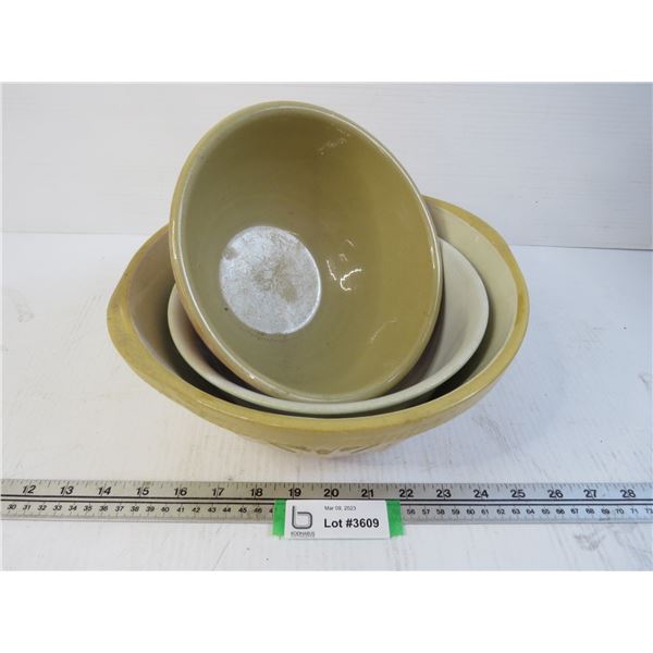 Ironstone China Bowl - (2) Stone Ware Bowls