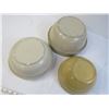 Image 3 : (3) Stone Ware Bowls (largest is chipped & cracked)