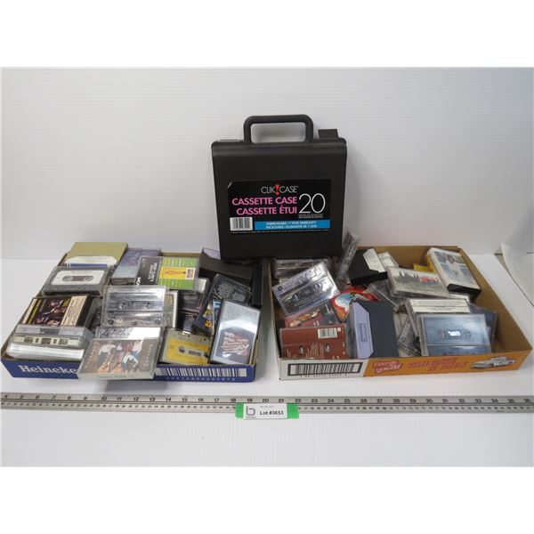 2 TIMES BID PRICE -Flats of Cassettes & Case