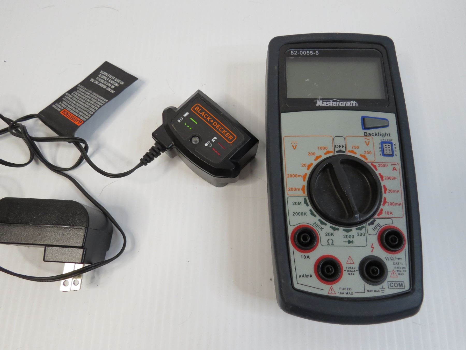 Mastercraft Voltage Meter Sheet Metal Nibbler Black & Decker