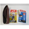 Image 4 : Super Glue - Led Light Bulbs - (4) Belt Sander Sanding Belts P120 - Safety Tape - Photo Frames - Mis