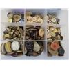 Image 2 : Container of Assorted Buttons (Purple & Brown & Blue)