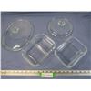 Image 1 : Pyrex Dish - (2) Glass Lids - Glass Container