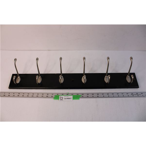 Wall Mounted Coat Hanger (Chipping in Wood, Mainly on Back)