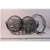 Image 1 : (5) Lot of Black Wire Baskets and Containers