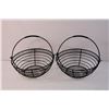 Image 2 : (5) Lot of Black Wire Baskets and Containers