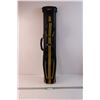 Image 1 : *Vinticore Deluxe Pool Cue Case Black and Yellow (Some Marks on the Leather)