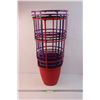 Image 1 : *(4) Coloured Plastic Pots with Cages