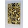 Image 2 : Assortment of Vintage Gold Metallic Buttons in Container