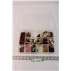Image 1 : Assortment of Holidays and Christmas Vintage Buttons in Container