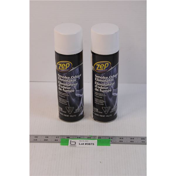 (2) Spray Cans of Zep Smoke Odour Eliminator