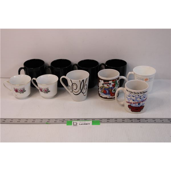 (10) Assorted Ceramic Mugs (Some are Chipped)