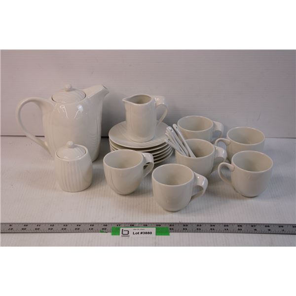 White Ceramic Tea Set