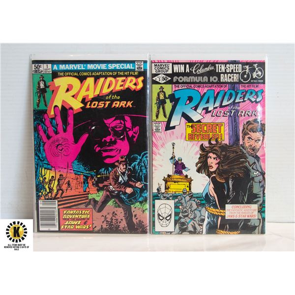 MARVEL RAIDERS OF THE LOST ARK #1,3 COMIC LOT