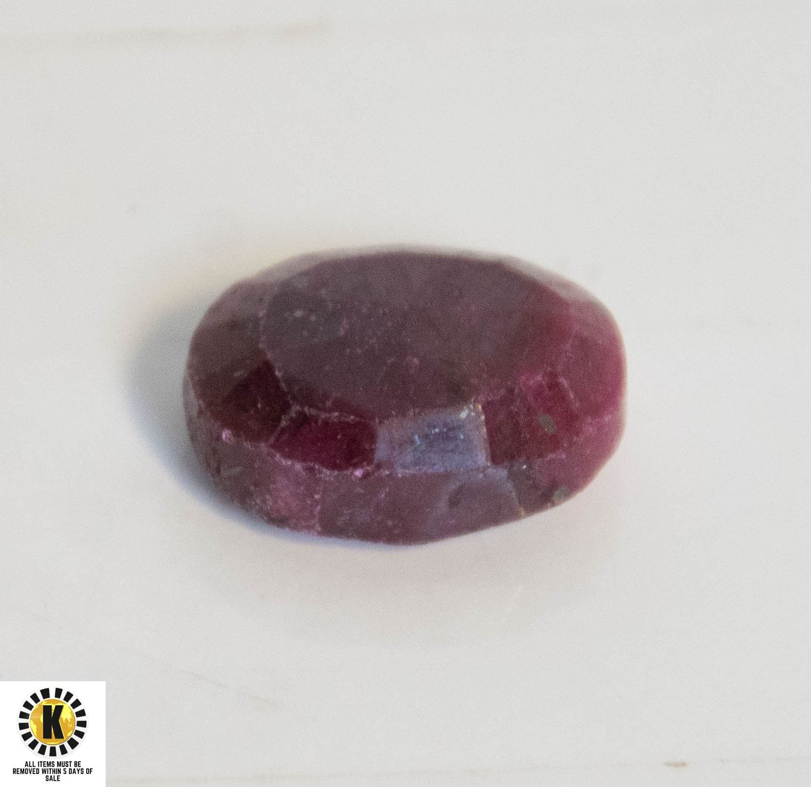 21.5ct NATURAL GENUINE RUBY GEMSTONE