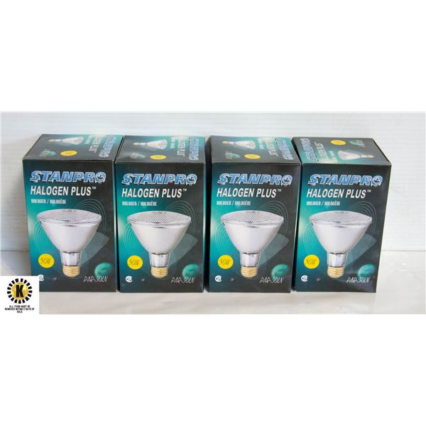 4 NEW STANPRO HALOGEN PLUS 50W FLOODLIGHTS