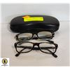 Image 1 : 2 PAIRS OF RAY BAN EYEGLASS FRAMES TOGETHER IN